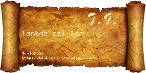 Tankóczi Ida névjegykártya